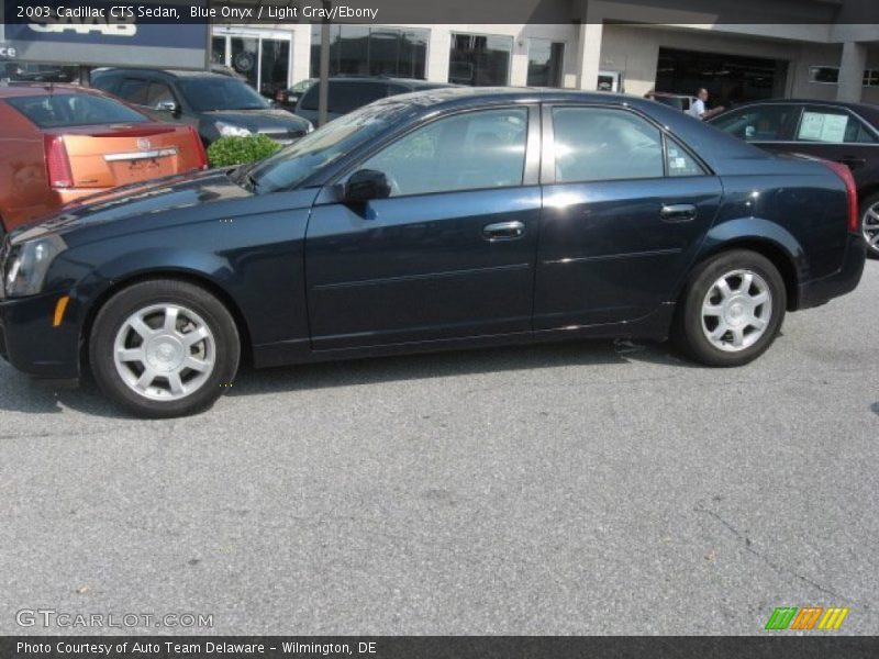 Blue Onyx / Light Gray/Ebony 2003 Cadillac CTS Sedan