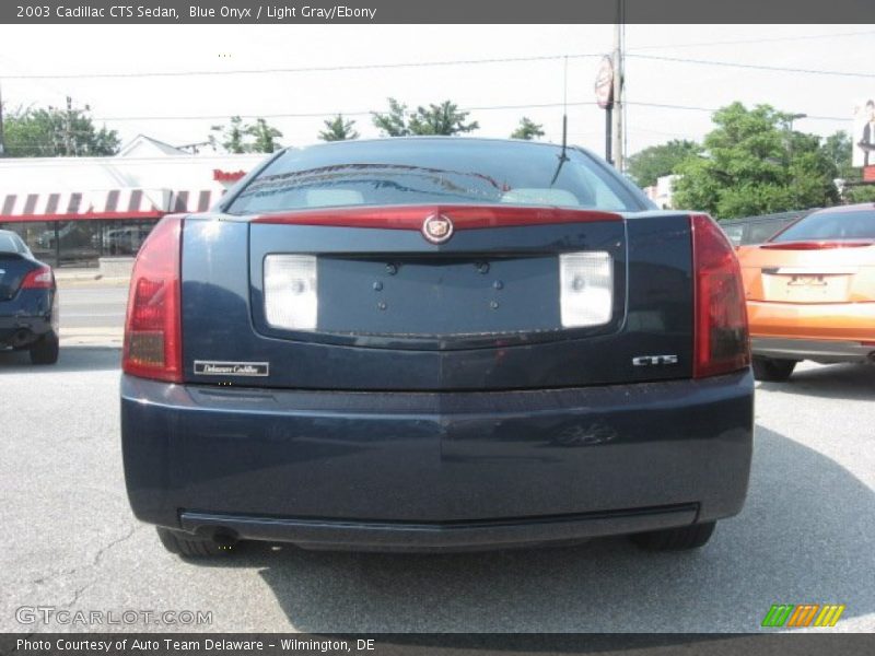 Blue Onyx / Light Gray/Ebony 2003 Cadillac CTS Sedan