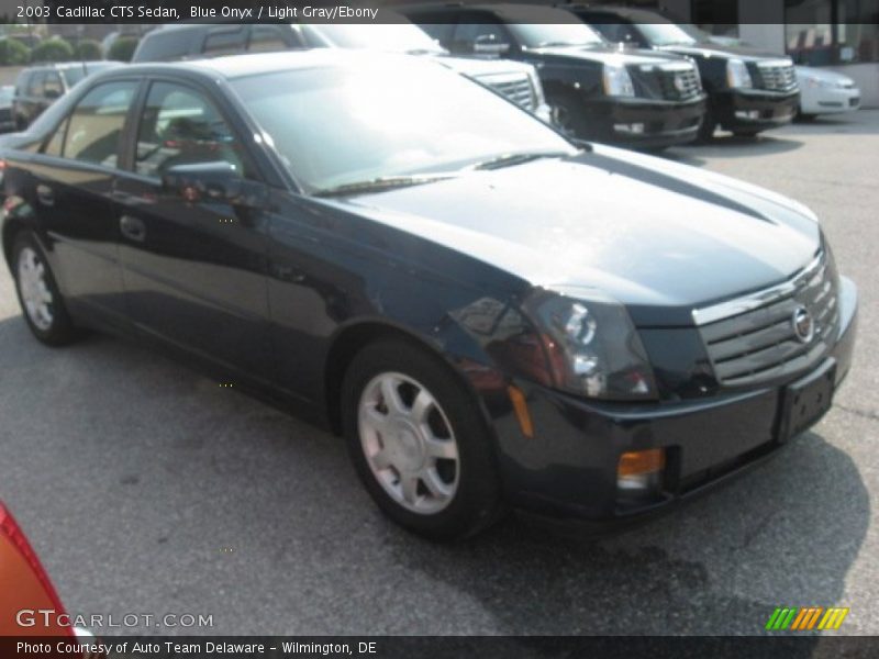 Blue Onyx / Light Gray/Ebony 2003 Cadillac CTS Sedan