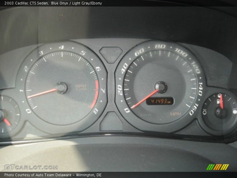 Blue Onyx / Light Gray/Ebony 2003 Cadillac CTS Sedan