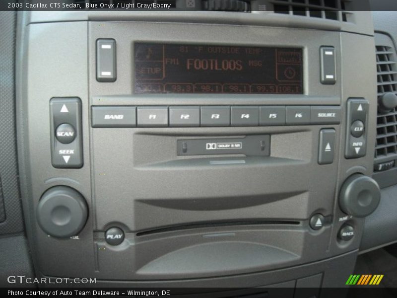 Blue Onyx / Light Gray/Ebony 2003 Cadillac CTS Sedan