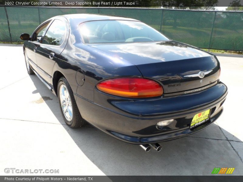 Deep Sapphire Blue Pearl / Light Taupe 2002 Chrysler Concorde Limited