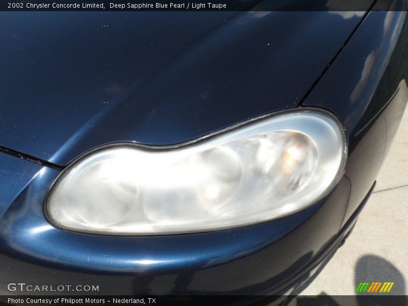 Deep Sapphire Blue Pearl / Light Taupe 2002 Chrysler Concorde Limited