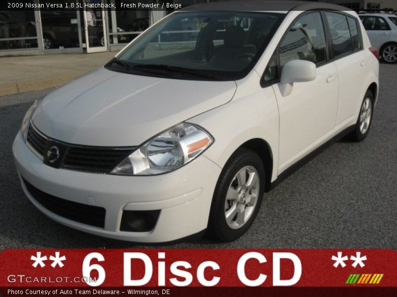 Fresh Powder / Beige 2009 Nissan Versa 1.8 SL Hatchback