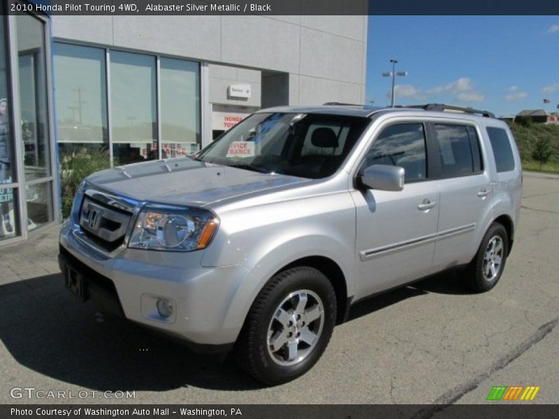 Alabaster Silver Metallic / Black 2010 Honda Pilot Touring 4WD