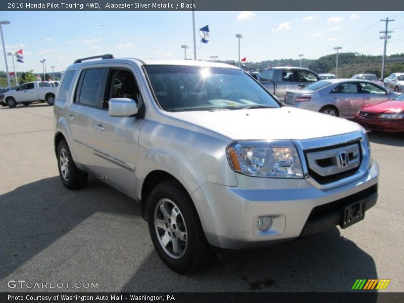 Alabaster Silver Metallic / Black 2010 Honda Pilot Touring 4WD