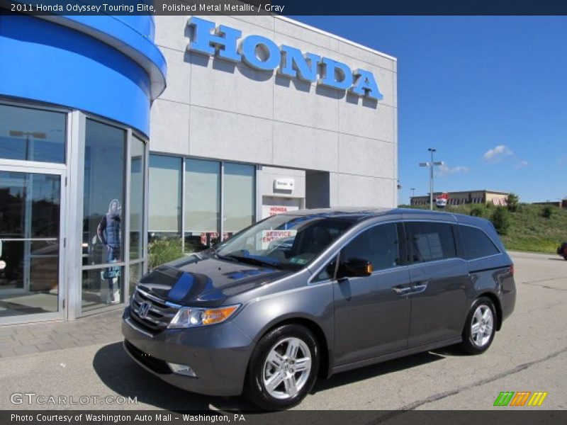 Polished Metal Metallic / Gray 2011 Honda Odyssey Touring Elite