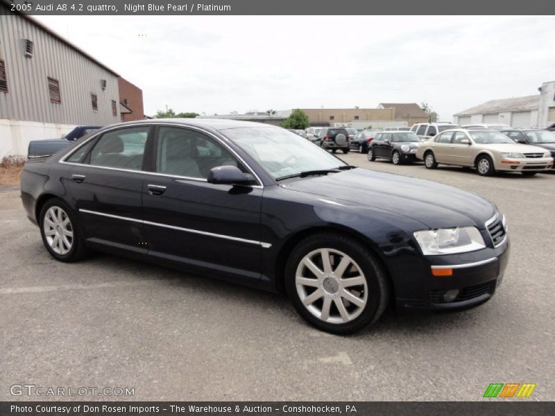 Night Blue Pearl / Platinum 2005 Audi A8 4.2 quattro