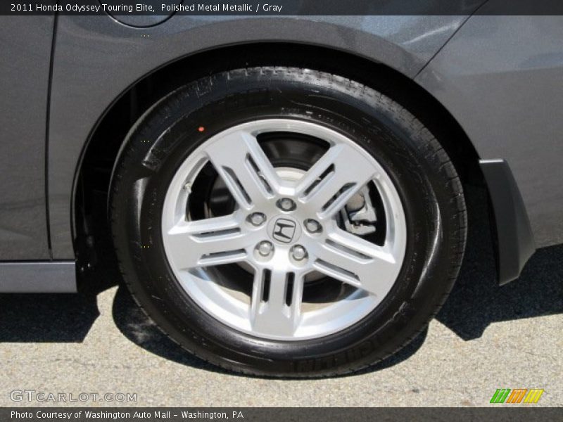 Polished Metal Metallic / Gray 2011 Honda Odyssey Touring Elite