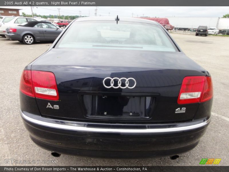 Night Blue Pearl / Platinum 2005 Audi A8 4.2 quattro