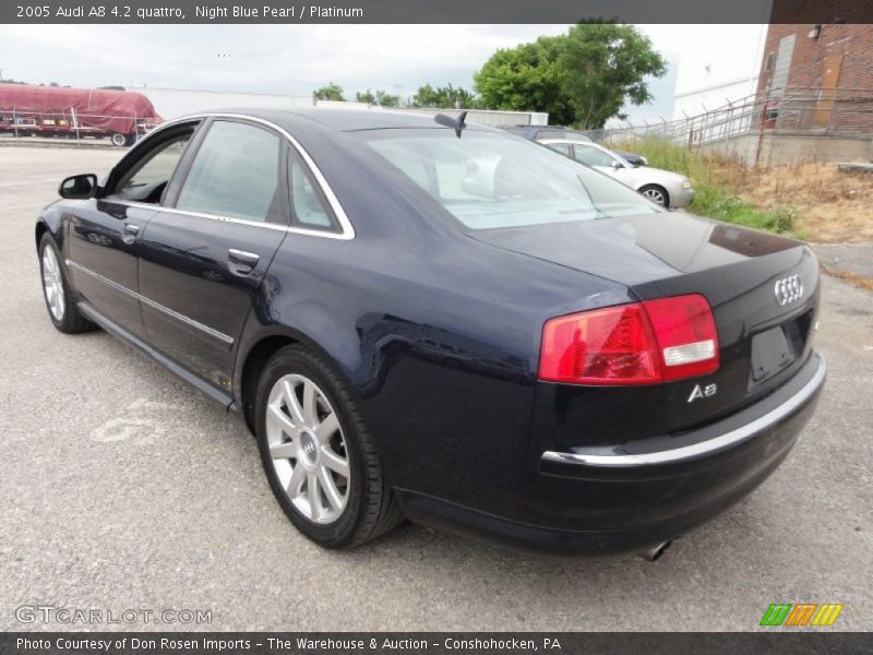 Night Blue Pearl / Platinum 2005 Audi A8 4.2 quattro