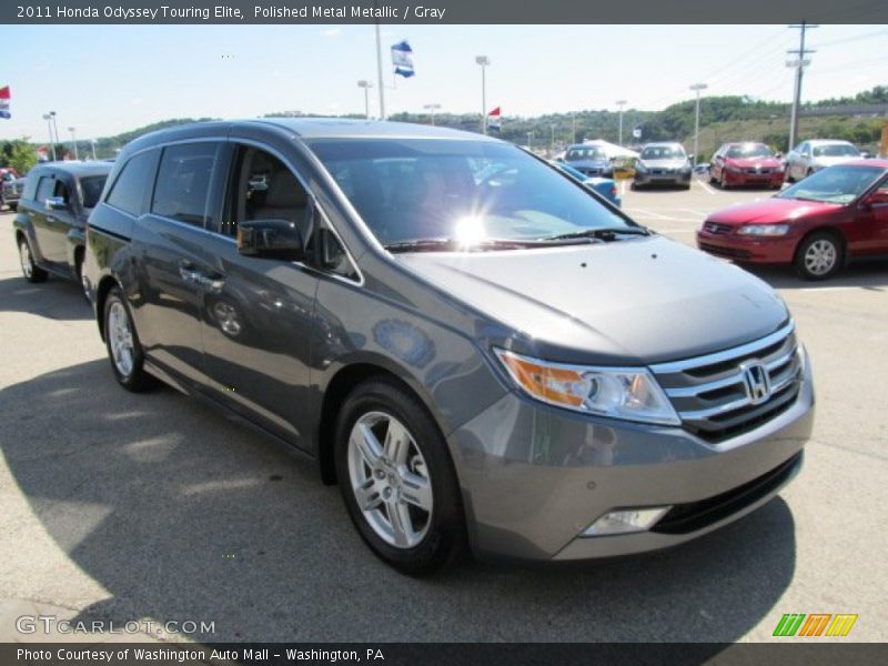 Polished Metal Metallic / Gray 2011 Honda Odyssey Touring Elite