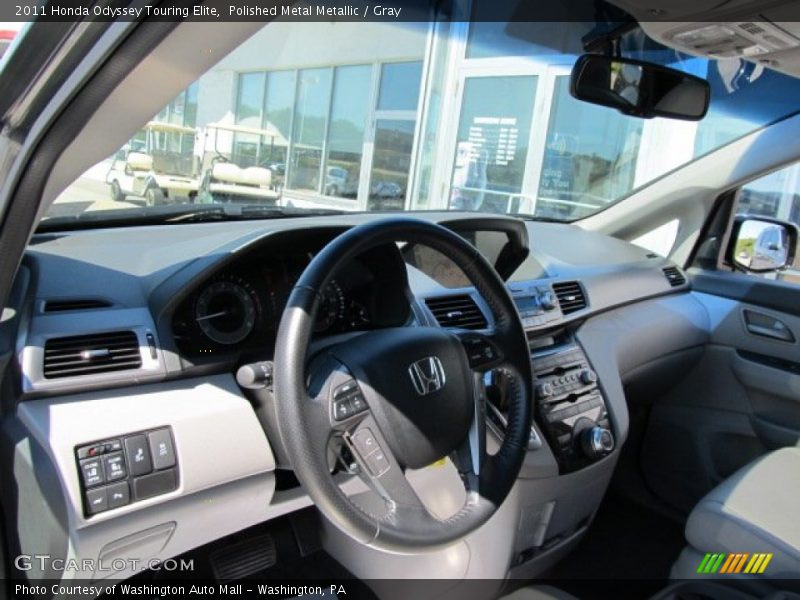 Polished Metal Metallic / Gray 2011 Honda Odyssey Touring Elite