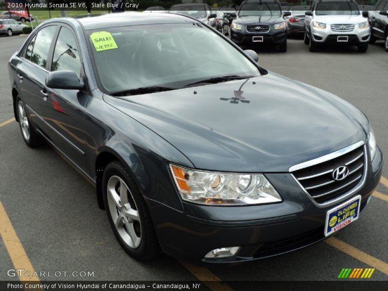 Slate Blue / Gray 2010 Hyundai Sonata SE V6