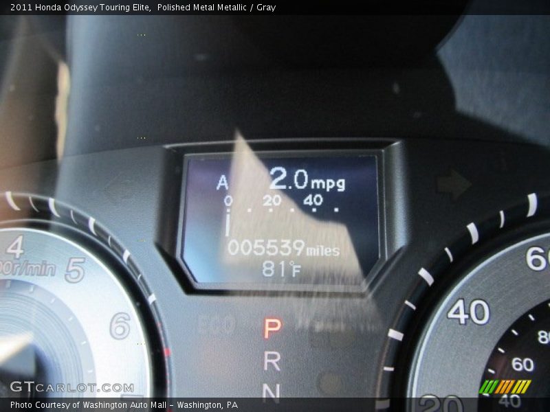 Polished Metal Metallic / Gray 2011 Honda Odyssey Touring Elite
