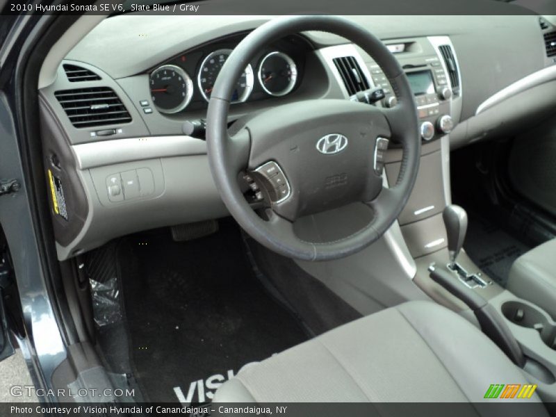  2010 Sonata SE V6 Gray Interior