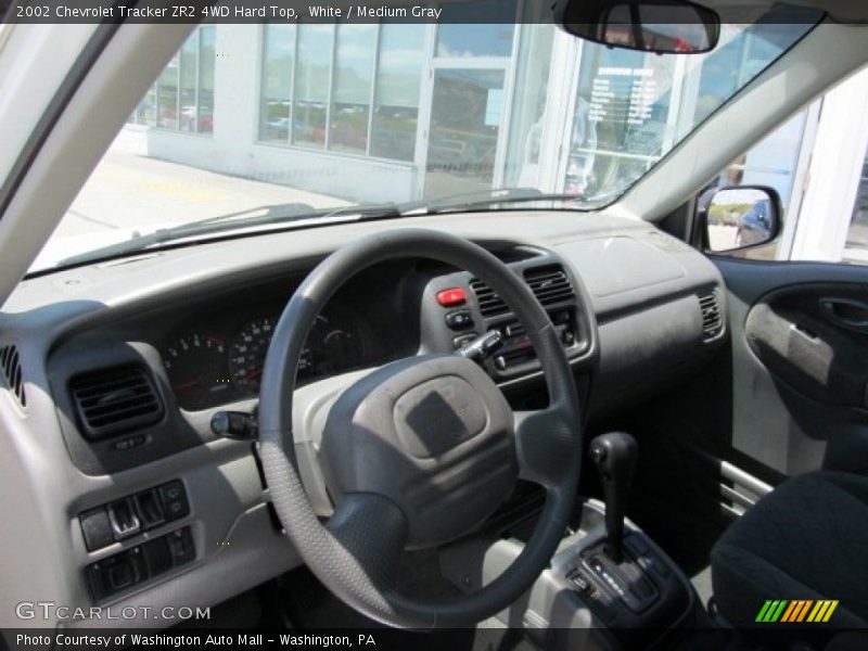 White / Medium Gray 2002 Chevrolet Tracker ZR2 4WD Hard Top