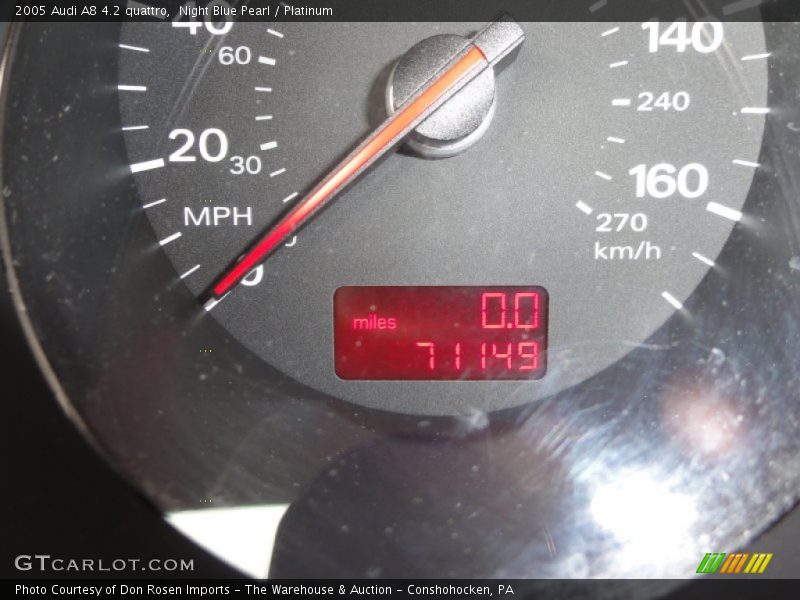 Night Blue Pearl / Platinum 2005 Audi A8 4.2 quattro