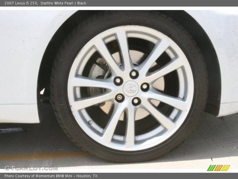 Starfire White Pearl / Black 2007 Lexus IS 250