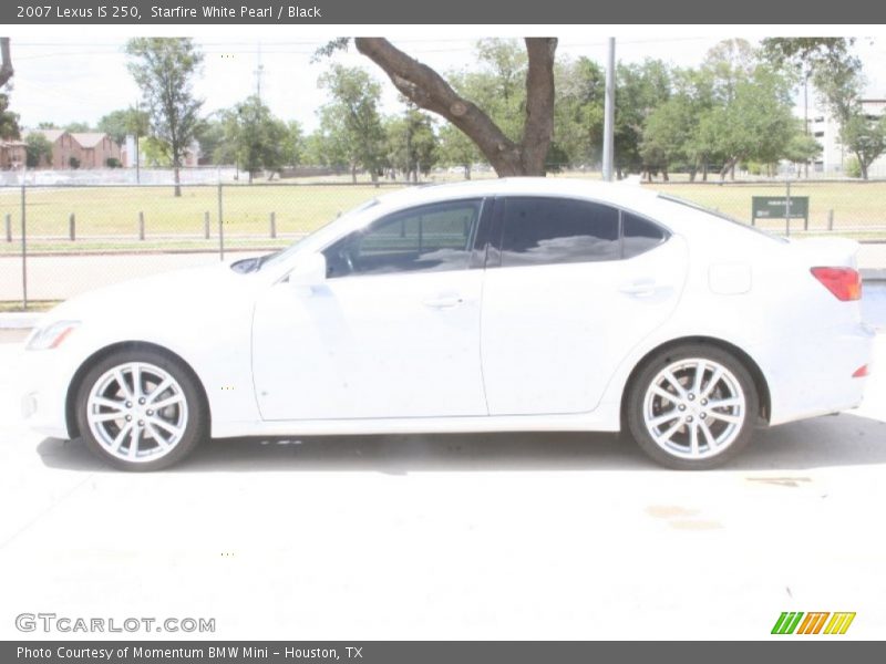 Starfire White Pearl / Black 2007 Lexus IS 250
