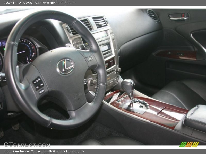 Starfire White Pearl / Black 2007 Lexus IS 250