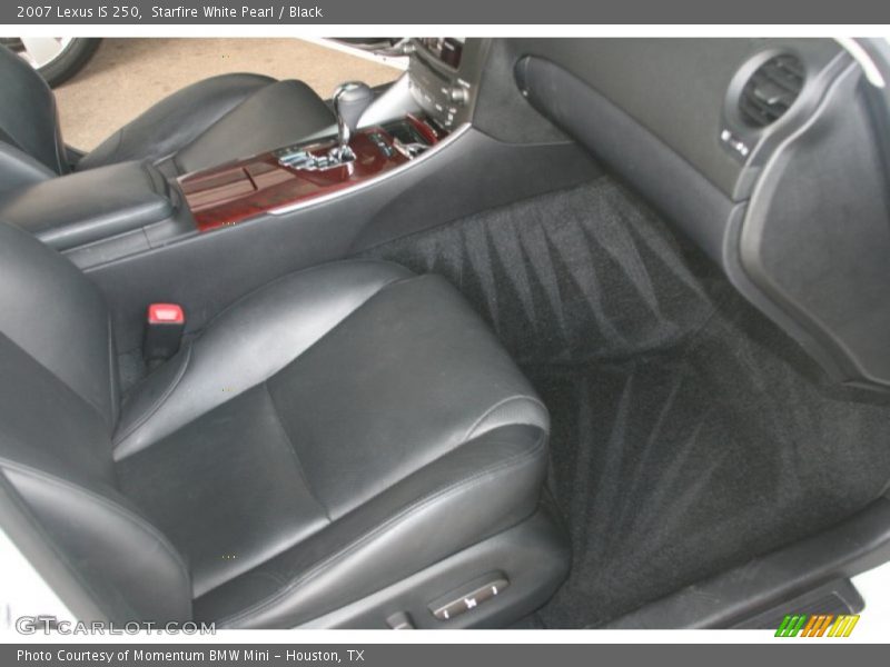 Starfire White Pearl / Black 2007 Lexus IS 250