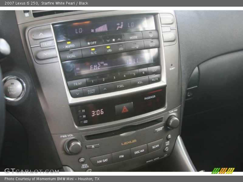 Starfire White Pearl / Black 2007 Lexus IS 250