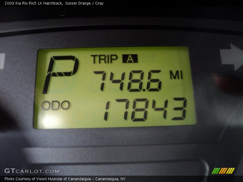 Sunset Orange / Gray 2009 Kia Rio Rio5 LX Hatchback