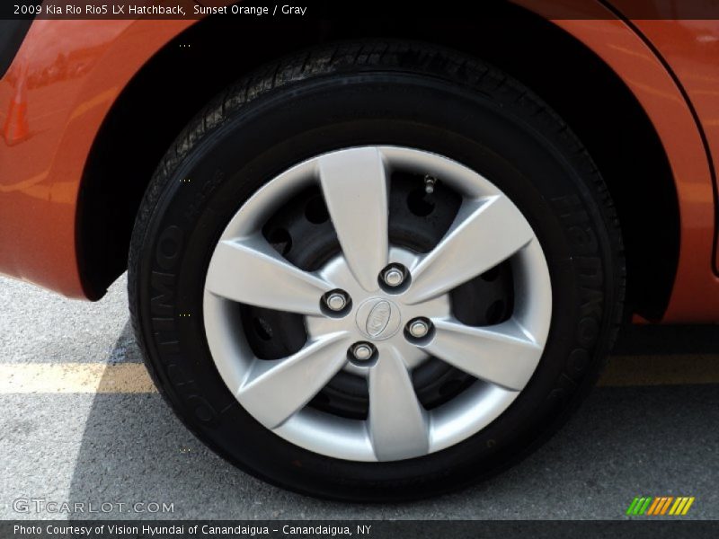 Sunset Orange / Gray 2009 Kia Rio Rio5 LX Hatchback