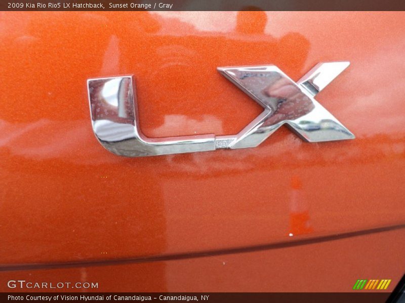 Sunset Orange / Gray 2009 Kia Rio Rio5 LX Hatchback