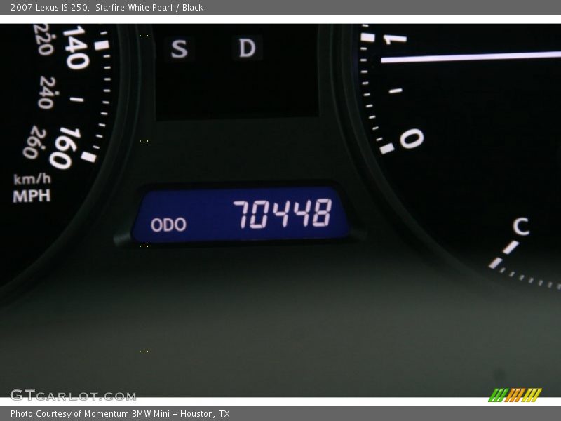 Starfire White Pearl / Black 2007 Lexus IS 250