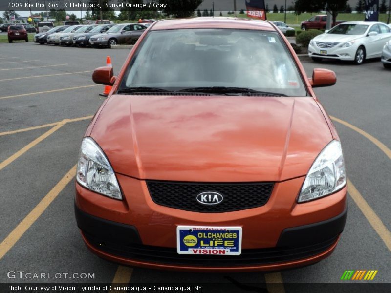 Sunset Orange / Gray 2009 Kia Rio Rio5 LX Hatchback