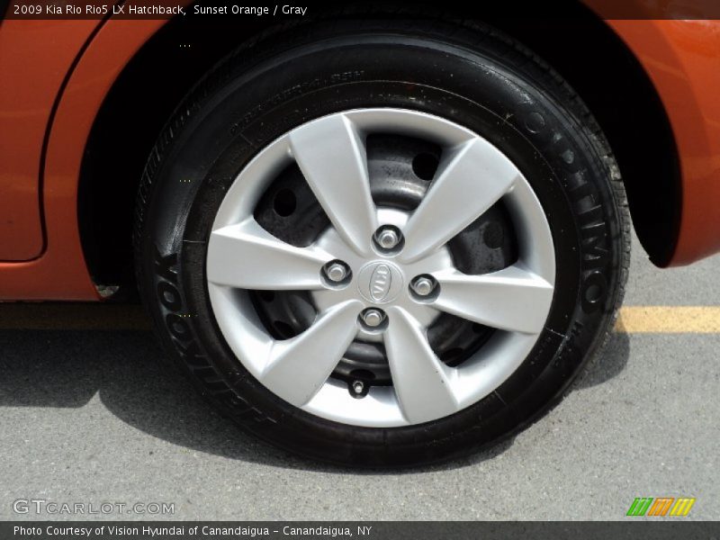 Sunset Orange / Gray 2009 Kia Rio Rio5 LX Hatchback