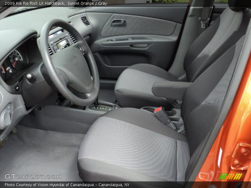 Sunset Orange / Gray 2009 Kia Rio Rio5 LX Hatchback