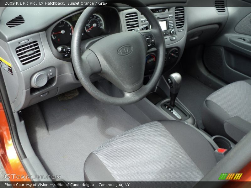 Sunset Orange / Gray 2009 Kia Rio Rio5 LX Hatchback