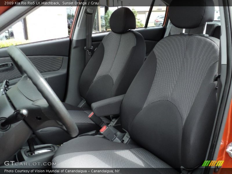 Sunset Orange / Gray 2009 Kia Rio Rio5 LX Hatchback