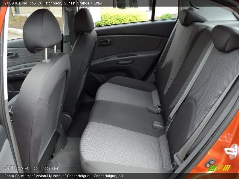 Sunset Orange / Gray 2009 Kia Rio Rio5 LX Hatchback