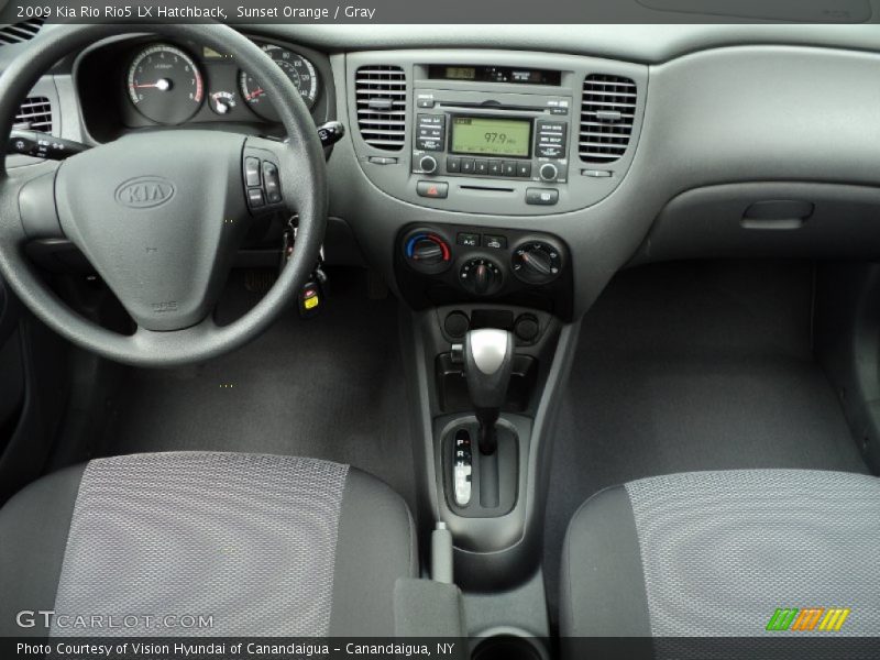 Sunset Orange / Gray 2009 Kia Rio Rio5 LX Hatchback
