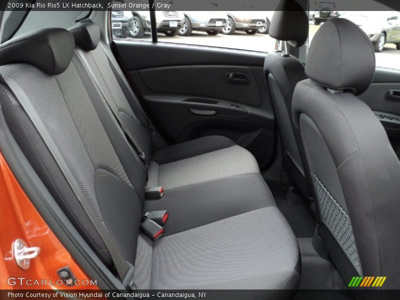 Sunset Orange / Gray 2009 Kia Rio Rio5 LX Hatchback