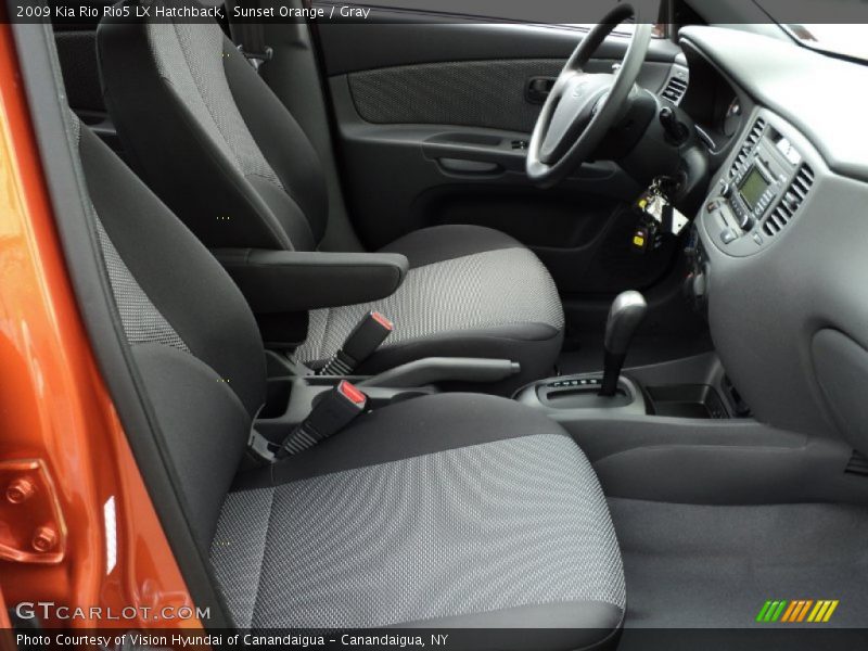 Sunset Orange / Gray 2009 Kia Rio Rio5 LX Hatchback