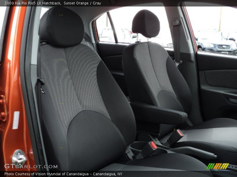 Sunset Orange / Gray 2009 Kia Rio Rio5 LX Hatchback