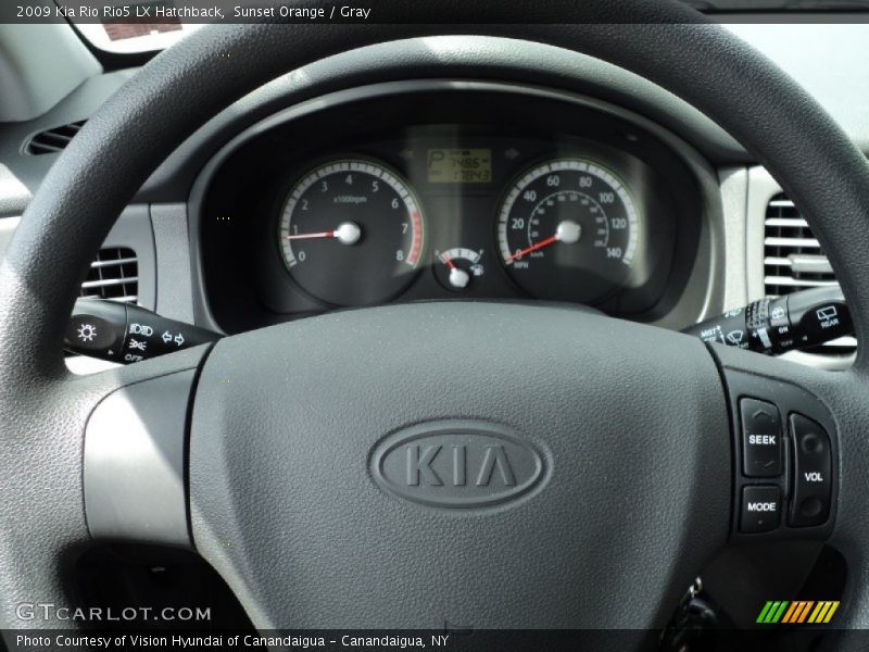 Sunset Orange / Gray 2009 Kia Rio Rio5 LX Hatchback