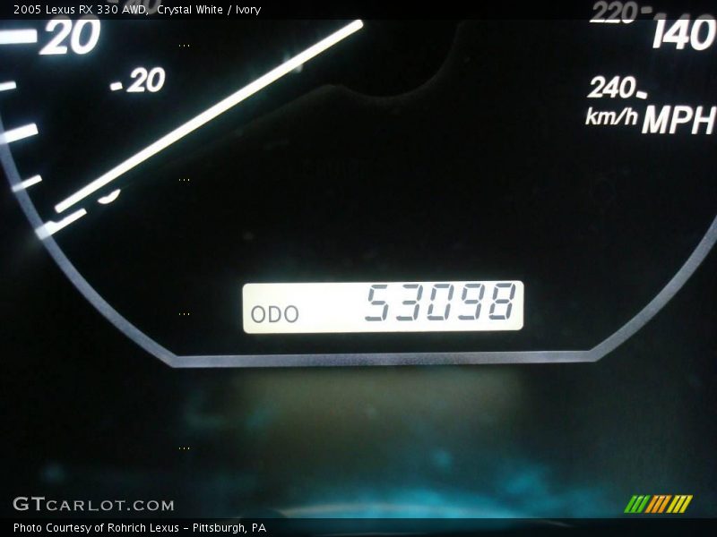 Crystal White / Ivory 2005 Lexus RX 330 AWD