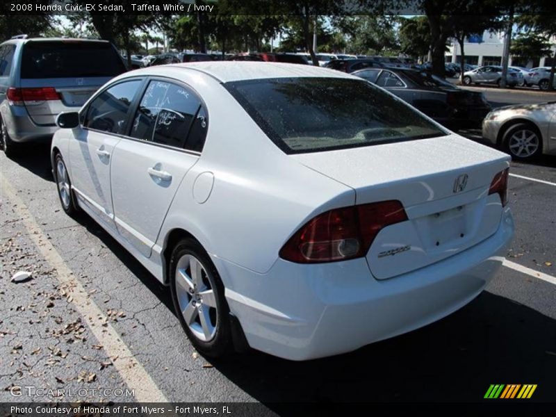 Taffeta White / Ivory 2008 Honda Civic EX Sedan