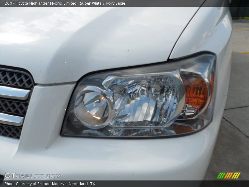 Super White / Ivory Beige 2007 Toyota Highlander Hybrid Limited