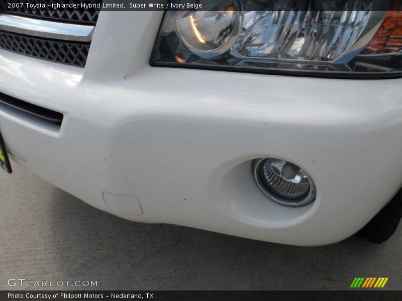 Super White / Ivory Beige 2007 Toyota Highlander Hybrid Limited