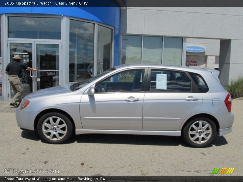 Clear Silver / Gray 2005 Kia Spectra 5 Wagon