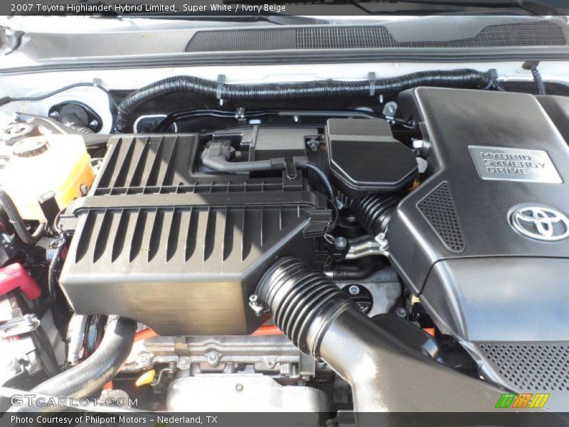  2007 Highlander Hybrid Limited Engine - 3.3 Liter DOHC 24-Valve VVT-i V6 Gasoline/Electric Hybrid