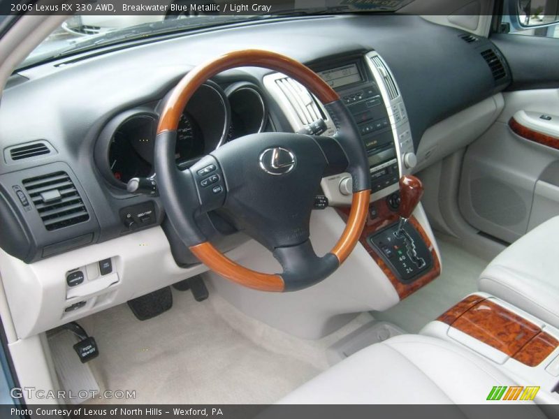 Breakwater Blue Metallic / Light Gray 2006 Lexus RX 330 AWD