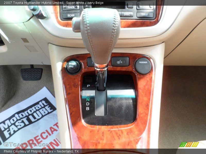  2007 Highlander Hybrid Limited CVT Automatic Shifter